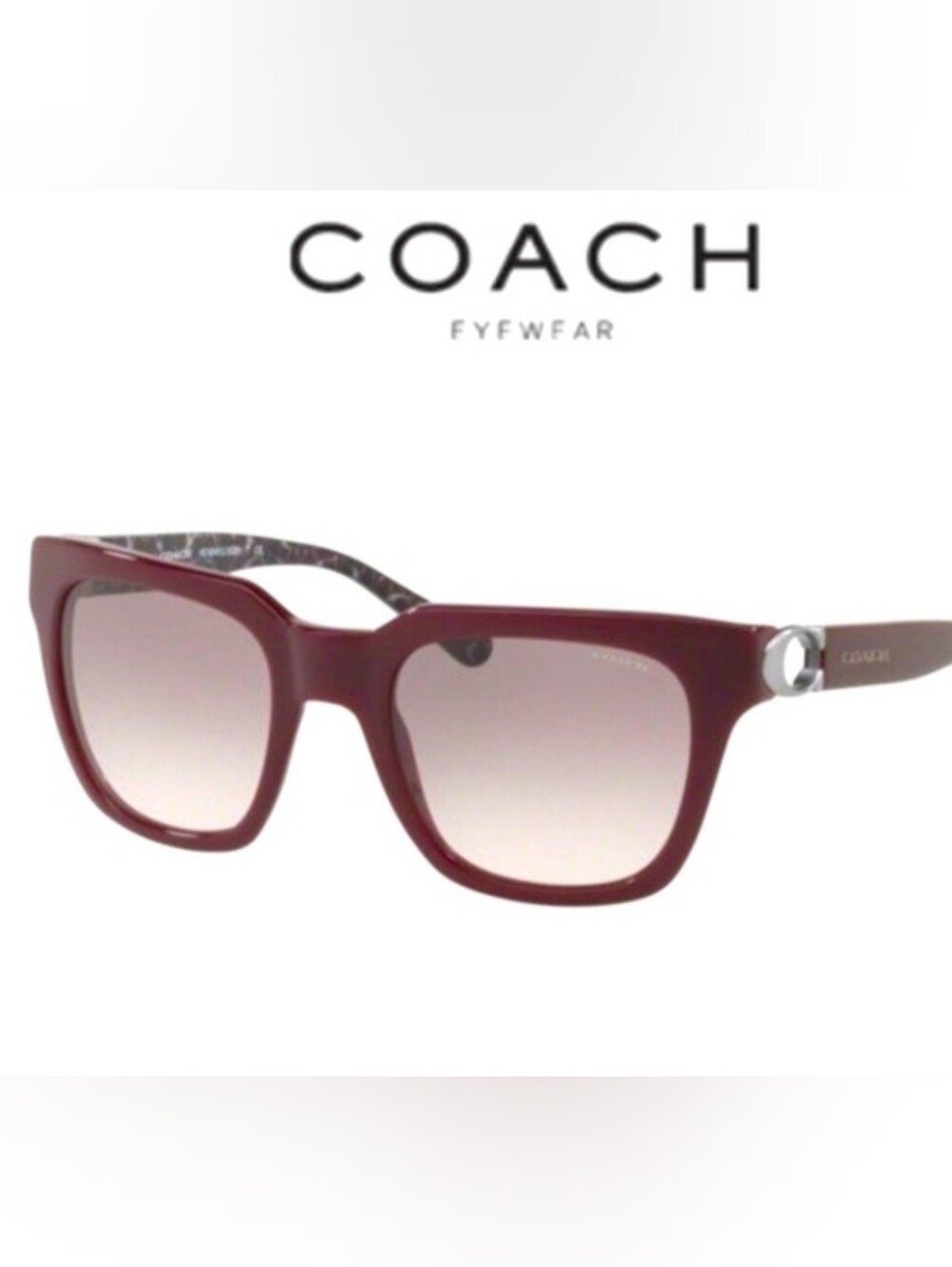 Coach  Oxblood ( 55203B)  HC8240 L1028 52-21 Sunglasses With Case